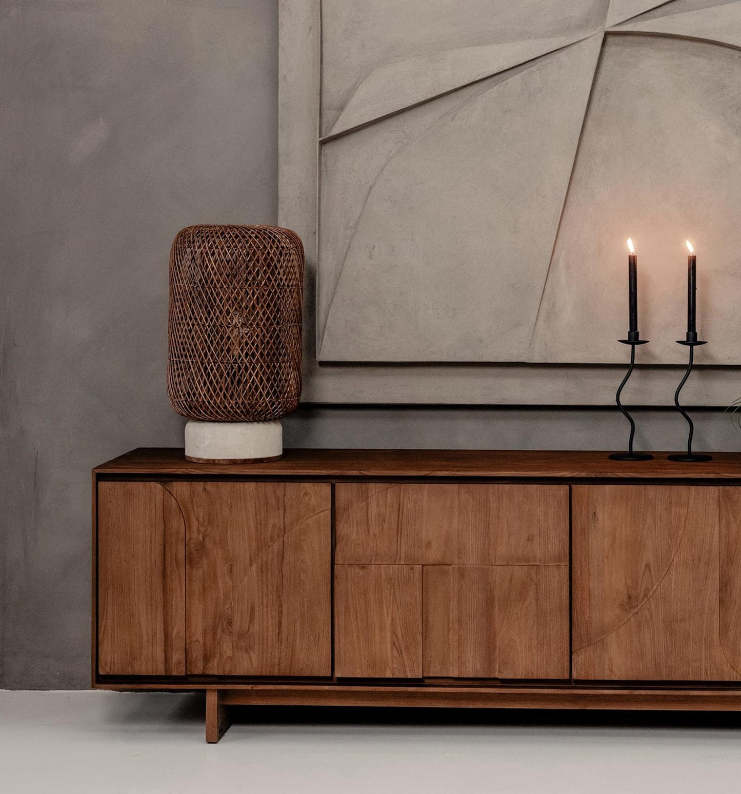 Palma Rattan Tafellamp