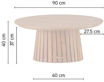 Salontafel Burundi - Acacia Naturale 60/90