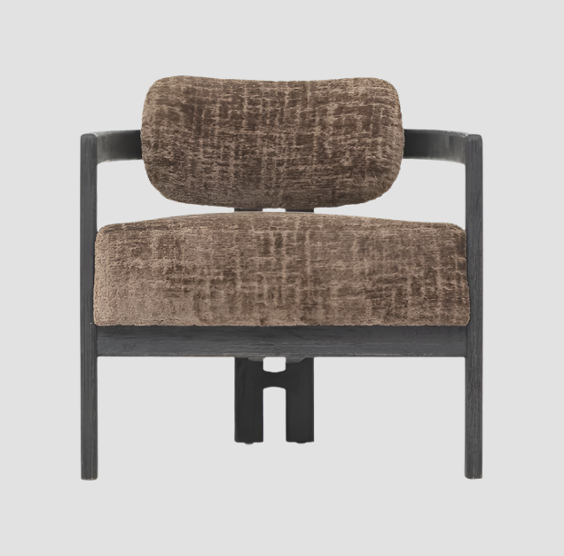 MUST Living Fauteuil Kelly - zwart hout
