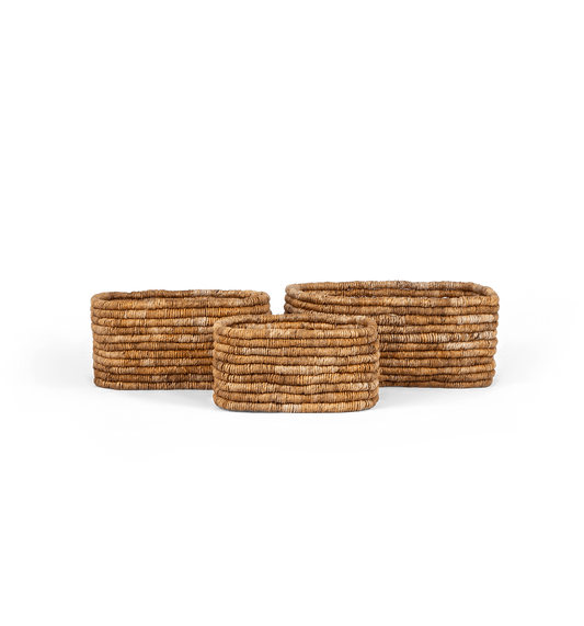 Caterpillar Ambang Rechthoekige Manden Set van 3